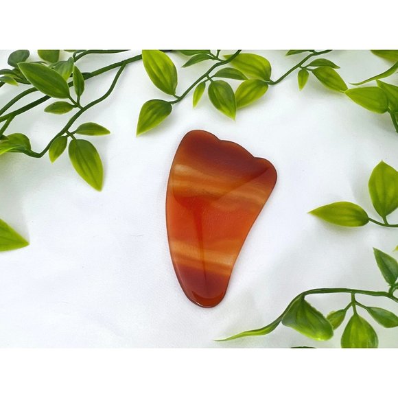 Carnelian Gua Sha - Carnelian Face Massager -High Quality Carnelian Facial - Picture 4 of 11